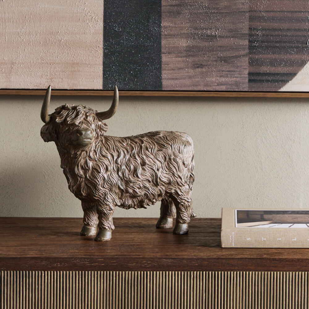 Highland Cow Sculpture
