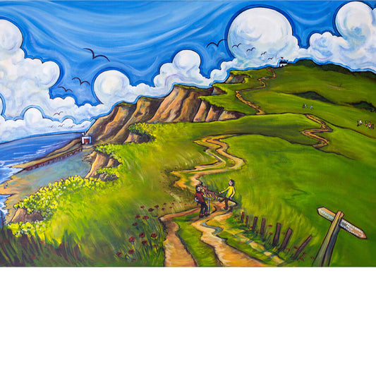 Hiking the Coastal Path | Limited Edition Print | Red Lobster Gallery 