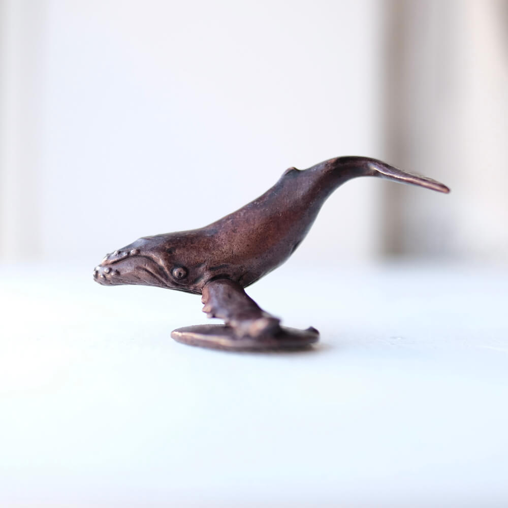 Bonsai Bronze Humpback Whale