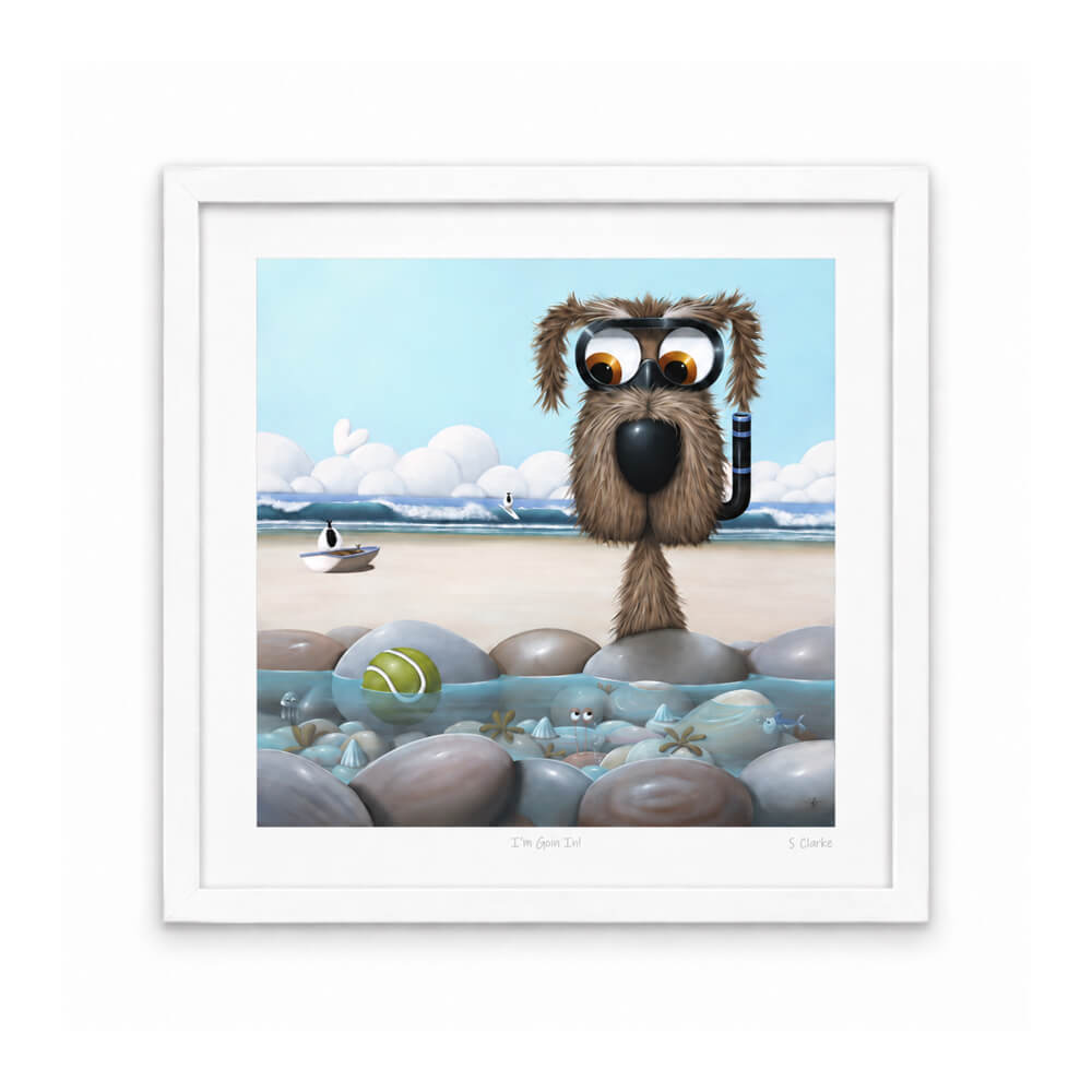 I'm Going In! | Framed Print by Simon Clarke