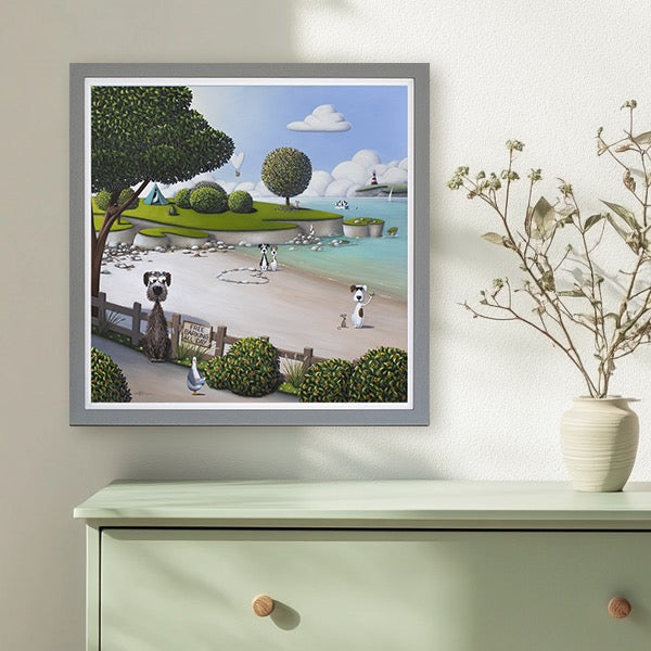 Free Barking | Framed Print Wall Art by Simon Clarke