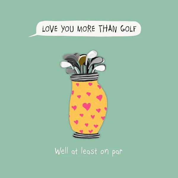 featuring a golf bag.
