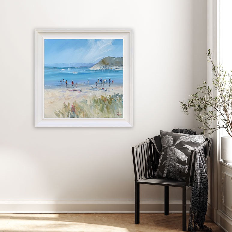 Beach Day | Framed Print by Craig Trewin Penny