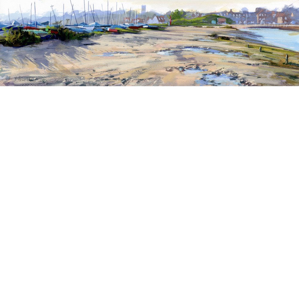 Early Morning, Blakeney | Original Mixed Media by James Bartholomew