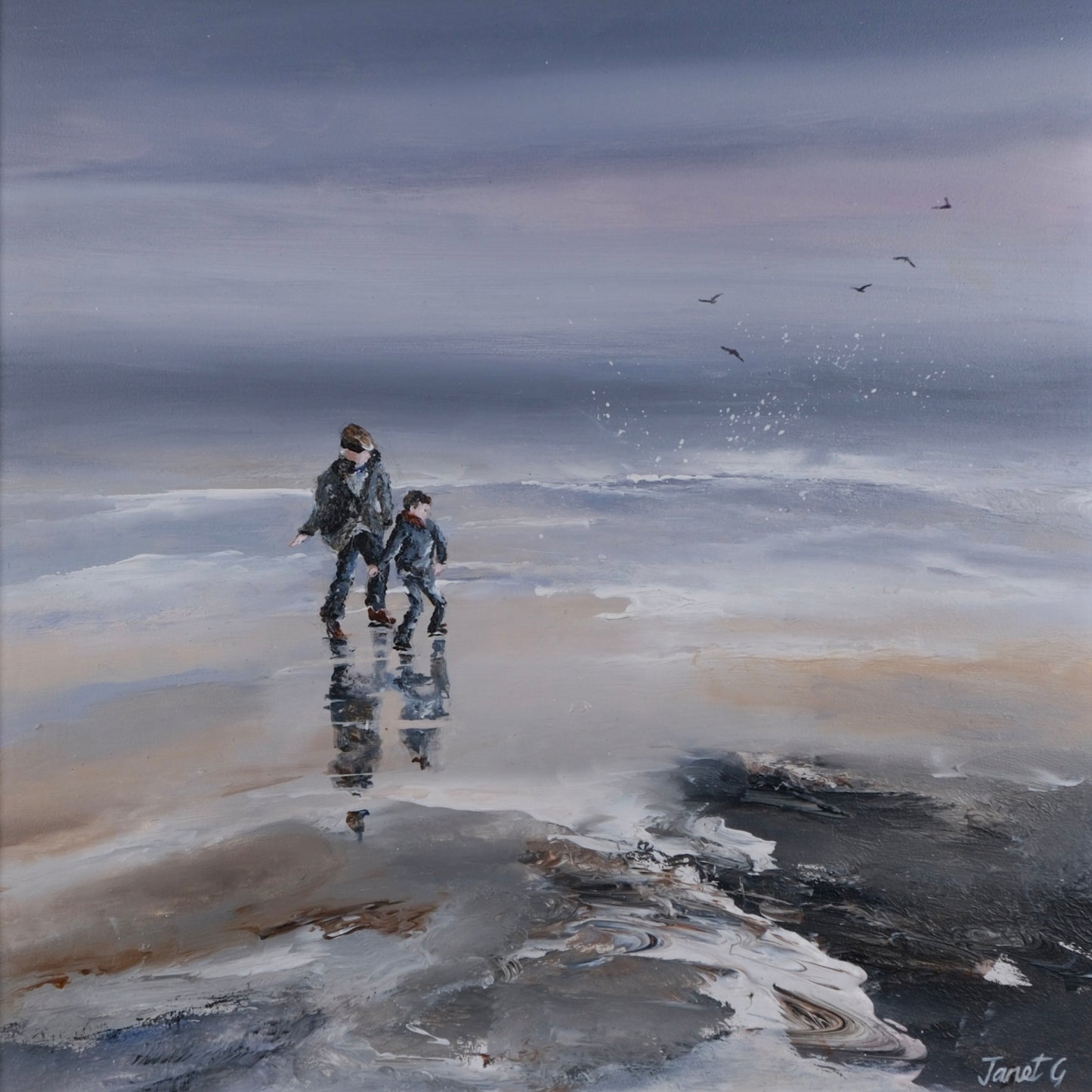 Skimming Stones | Original by Janet Gammans