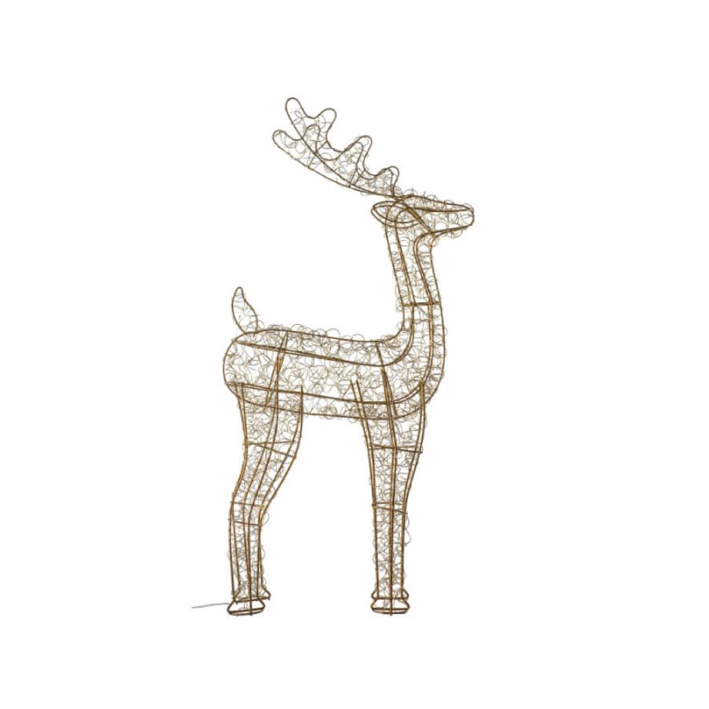 LED Reindeer Irene Gold