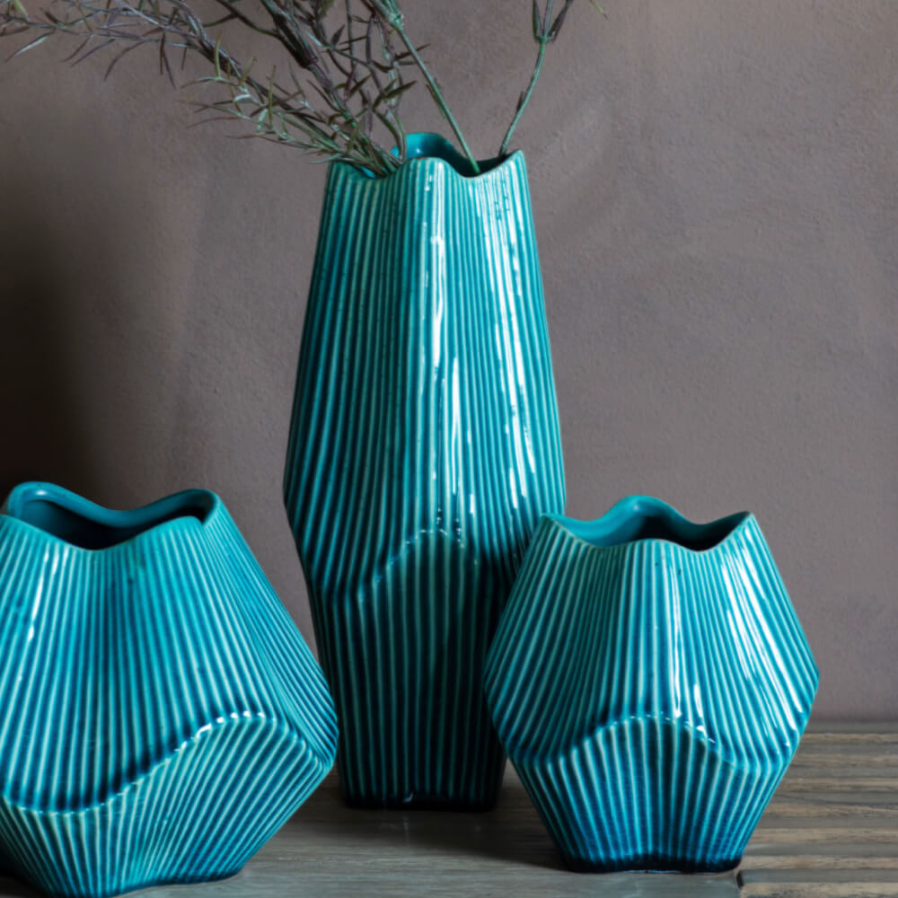 Raverio Vase Ocean Large | Red Lobster Gallery 