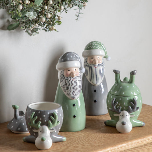 Large Grey Santa Decor | Christmas at Red Lobster Gallery | Sheringham 