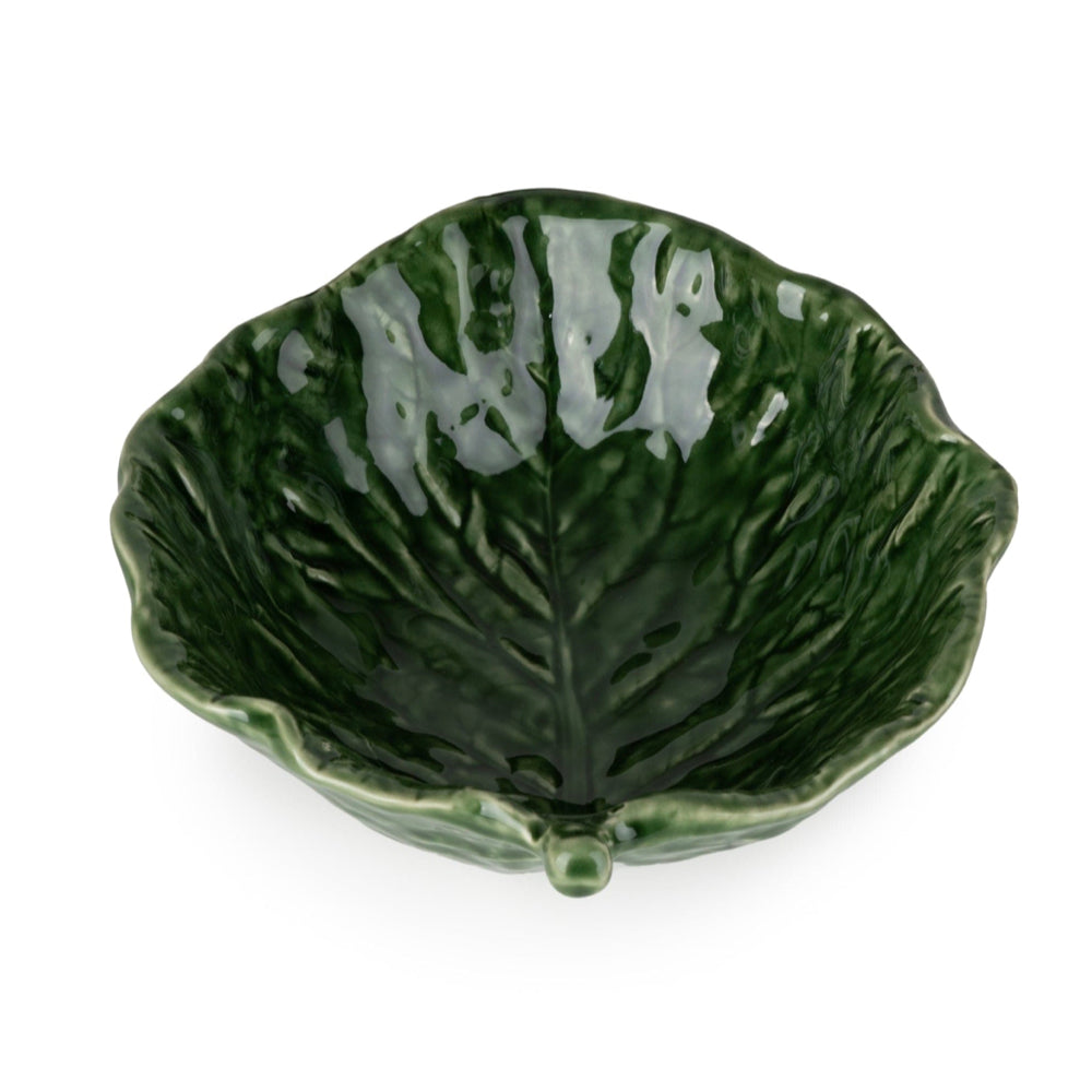 Green Ceramic Leaf Bowl