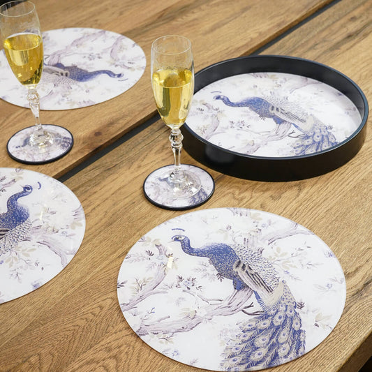 Laura Ashley Peacock Placemats Set of 4