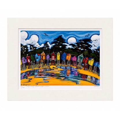 Lazy Hazy Beach Days, Wells | Limited Edition Print by Emily Chapman