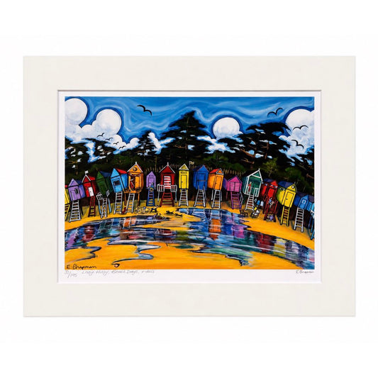 Lazy Hazy Beach Days, Wells | Limited Edition Print by Emily Chapman