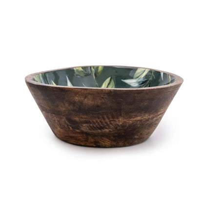 Lemon and Leaves Mango Wooden Bowl 20cm | Red Lobster Gallery | Sheringham