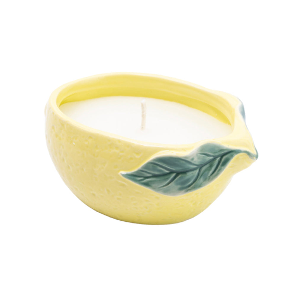 Ceramic Lemon Candle | 12cm
