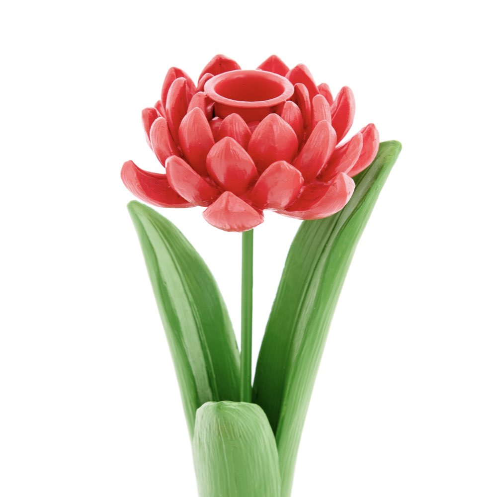 Pink and Red Flower Candlesticks