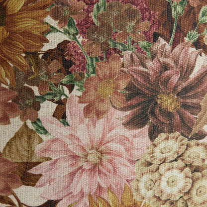 Lutika Light Gold Lamp & Floral Oval Shade