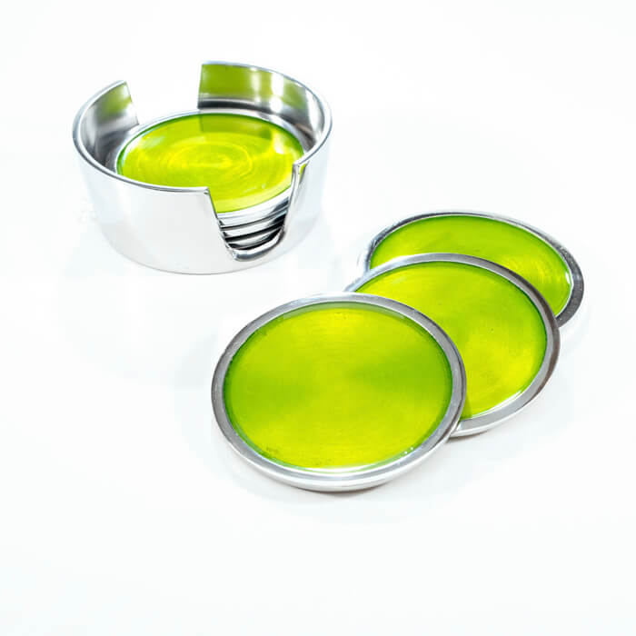 Aluminium Coaster Set
