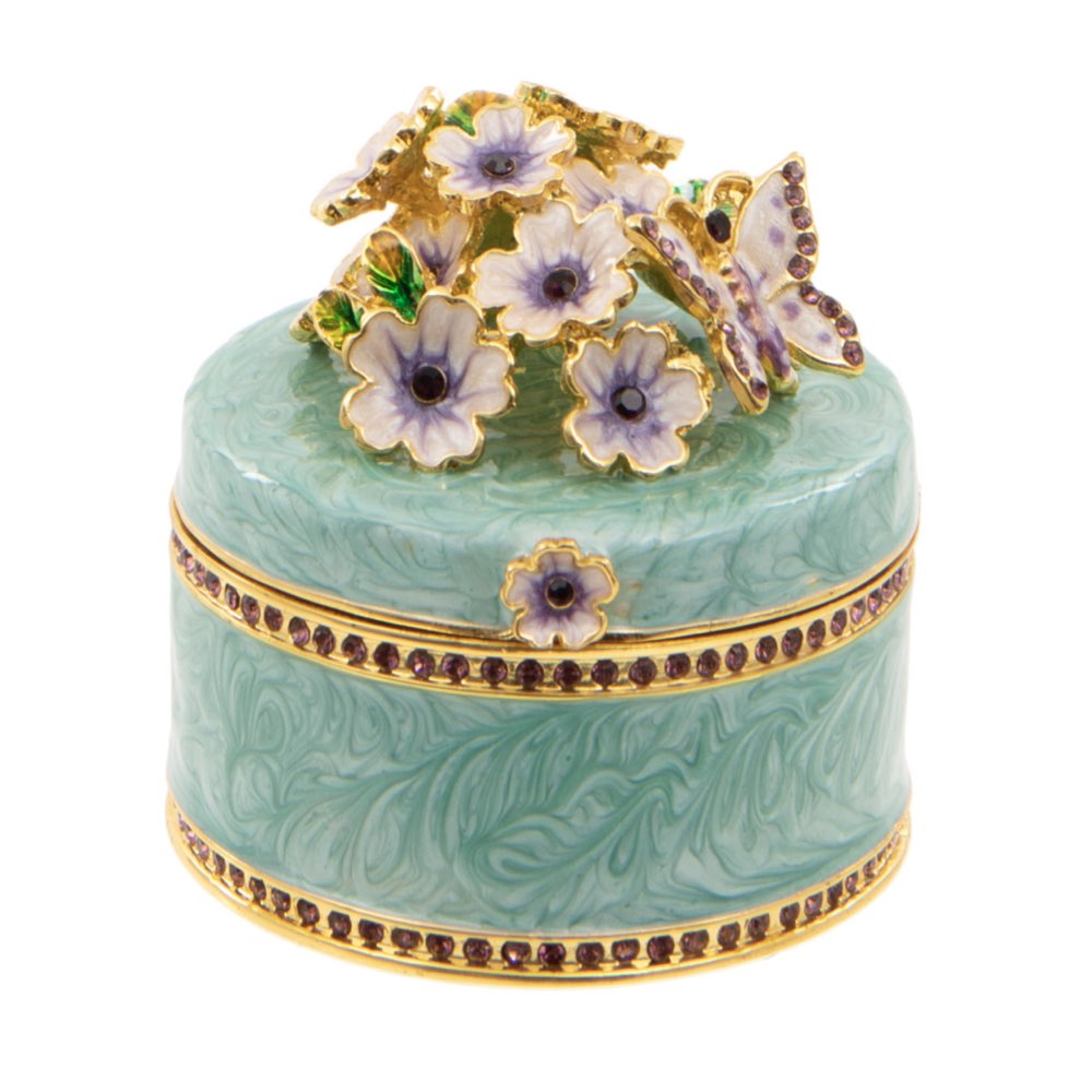 Butterfly & Floral Trinket Box