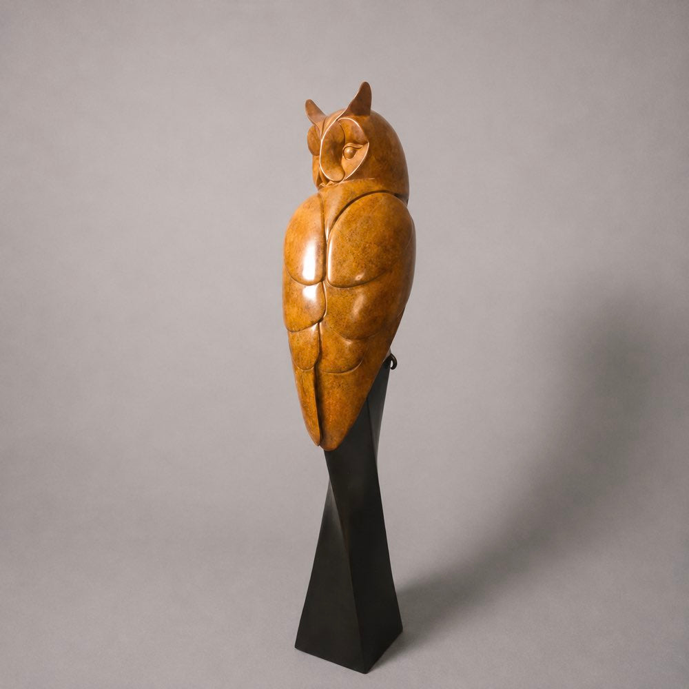 Long Eared Owl | Large Bronze Sculpture by David Meredith – Limited Edition