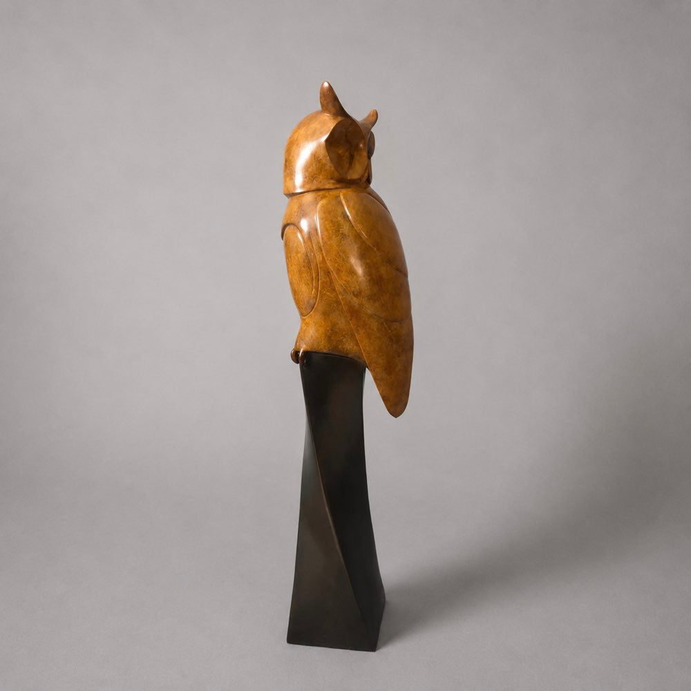 Long Eared Owl | Large Bronze Sculpture by David Meredith – Limited Edition