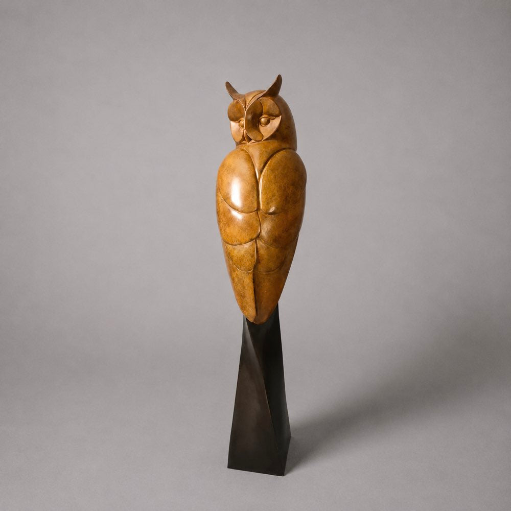 Long Eared Owl | Large Bronze Sculpture by David Meredith – Limited Edition