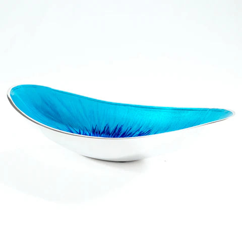 Long Oval Bowl | Brushed Blue