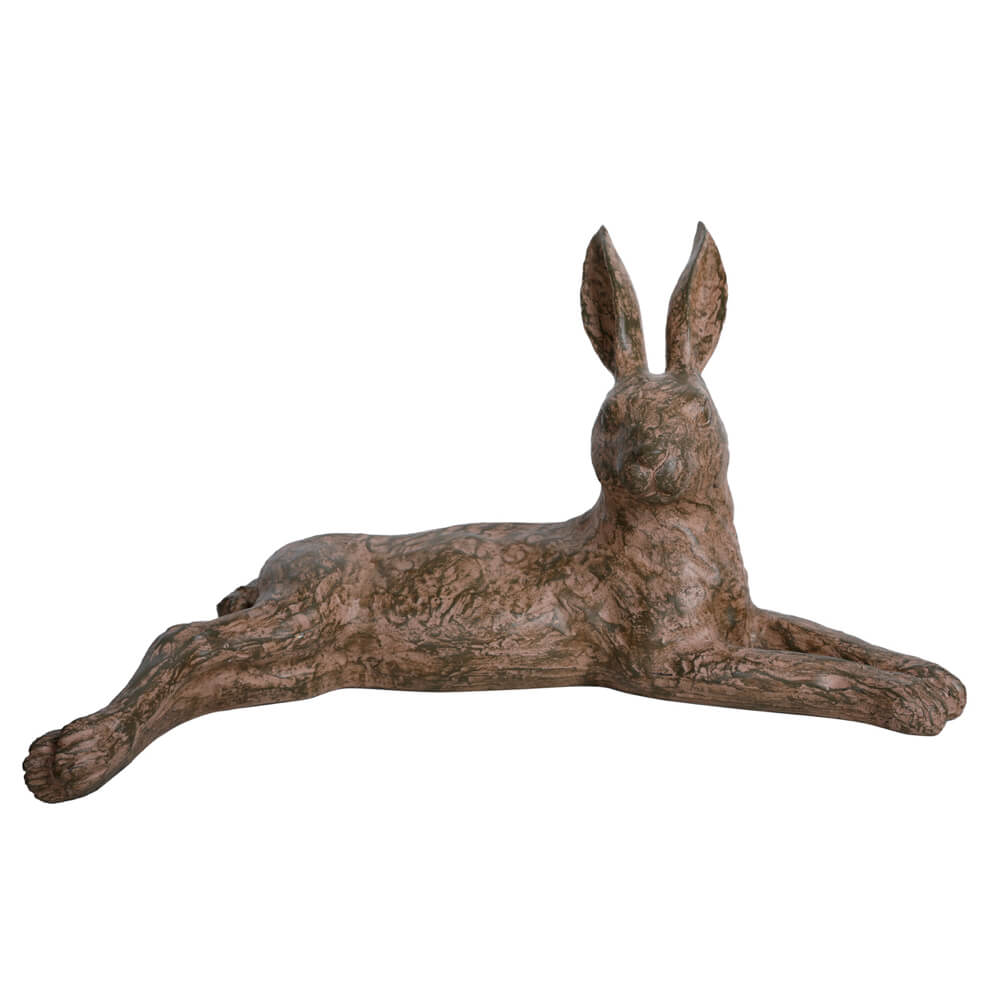 Lying Hare Sculpture