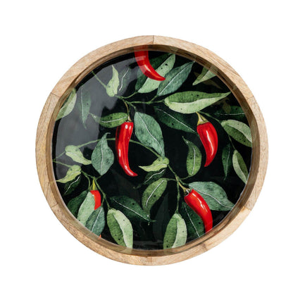 Chilli Large Round Tray 30cm