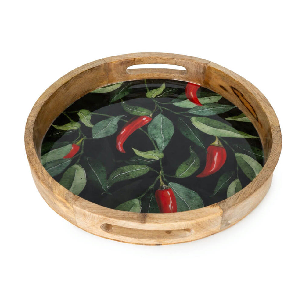 Chilli Large Round Tray 30cm – Red Lobster Gallery