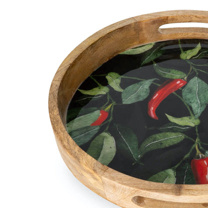 Chilli Large Round Tray 30cm