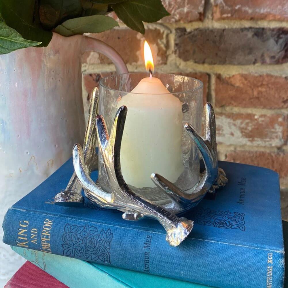 Mini Antler Tea Light Holder