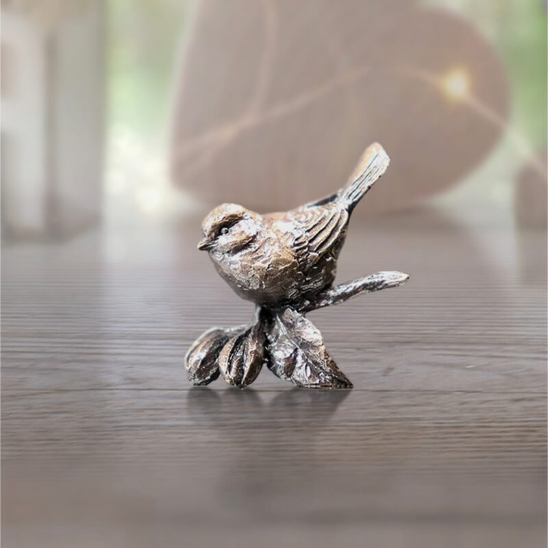 Collectable Miniature Bronze Blue Tit by Butler & Peach.