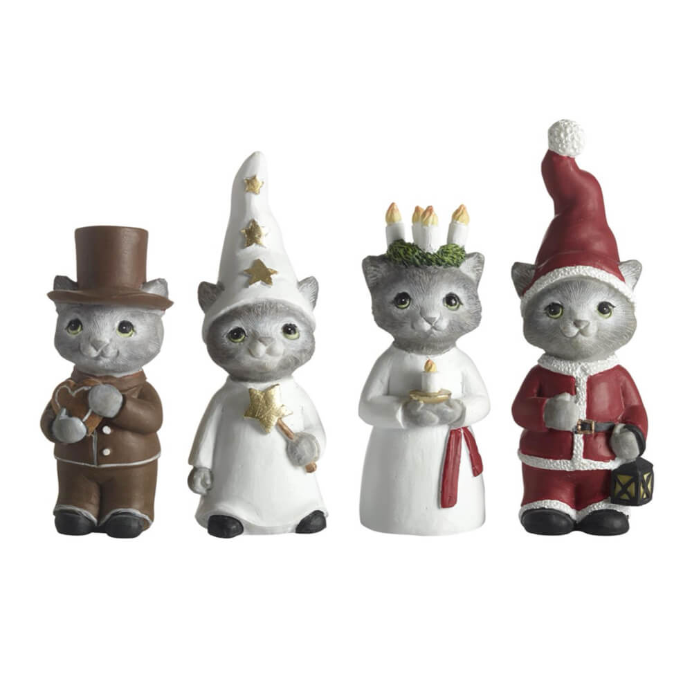 Lucia Christmas Cats | Set of 4