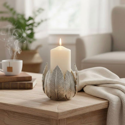 Palm Leaf Candle Holder