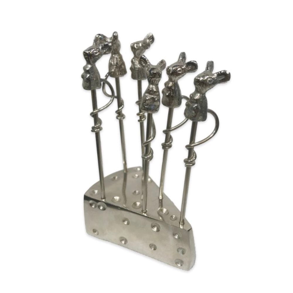 Cheese Wedge & Mouse Picks Holder