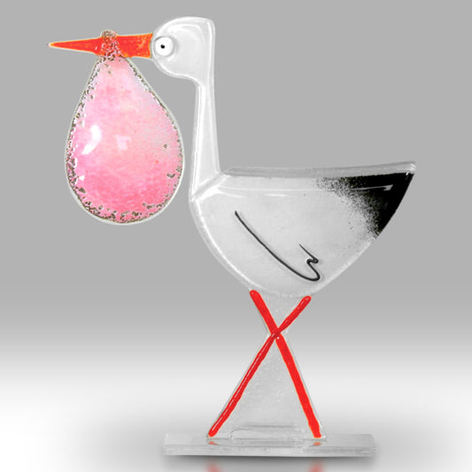 Stork and Baby | Pink | Red Lobster Gallery