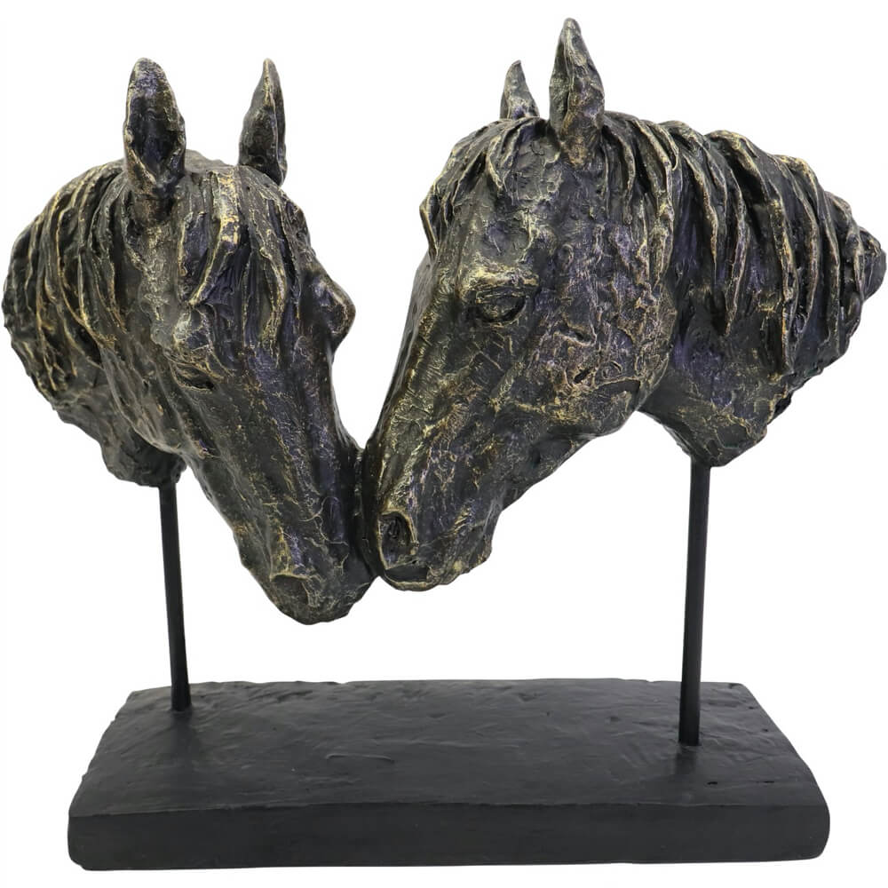 Nuzzling Horses Decorative Sculpture