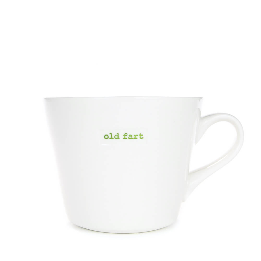 'Old Fart' Porcelain Bucket Mug