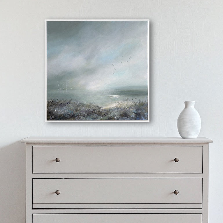 Out to Sea | Framed Print by Janet Gammans