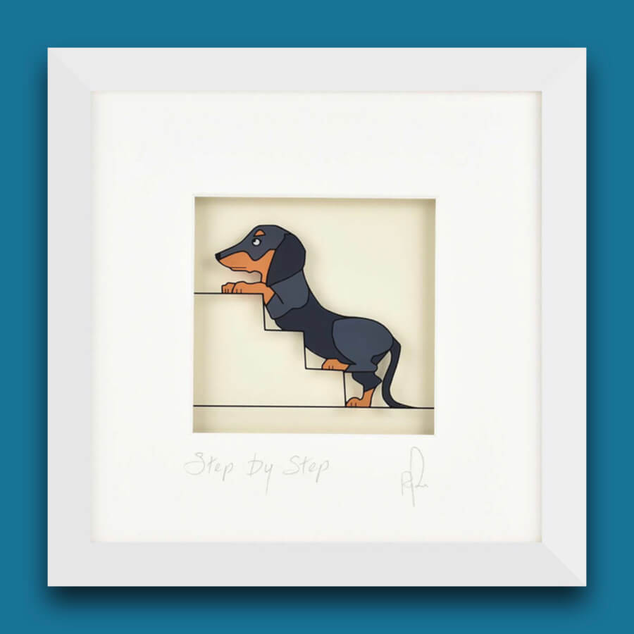 Dachshund Wall Art Framed Picture