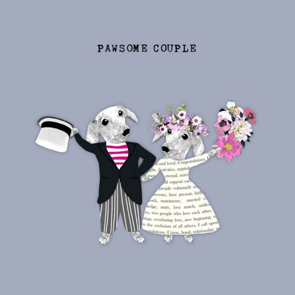 Pawsome Couple Card | Sally Scaffardi | Red Lobster Gallery | Sheringham