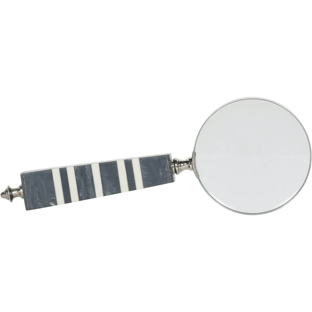 Peebles Grey & White Magnifying Glass | Red Lobster Gallery | Sheringham 
