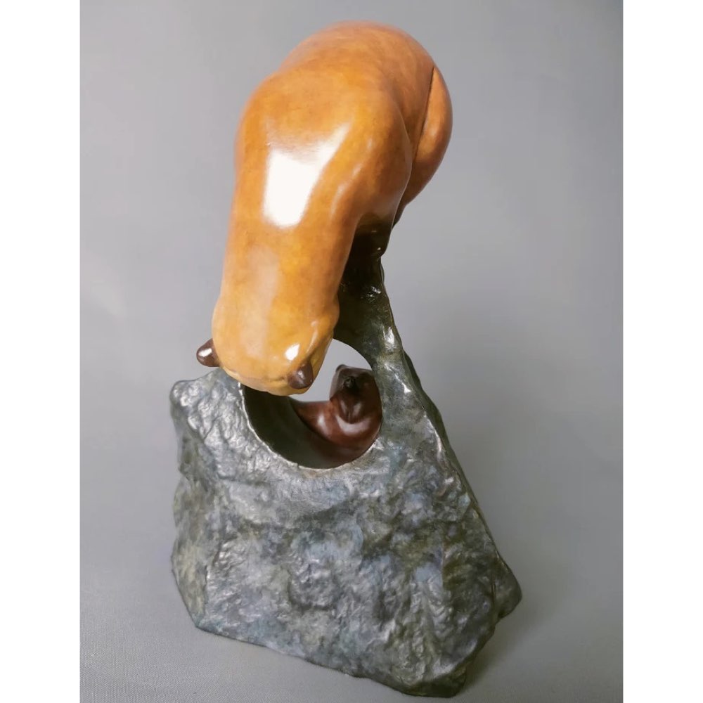 Peekaboo Bronze Sculpture by David Meredith – Limited Edition