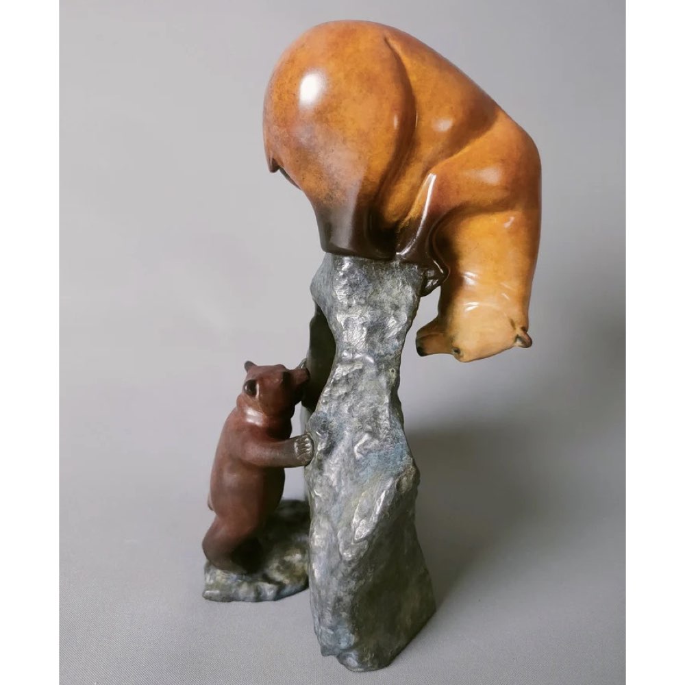 Peekaboo Bronze Sculpture by David Meredith – Limited Edition