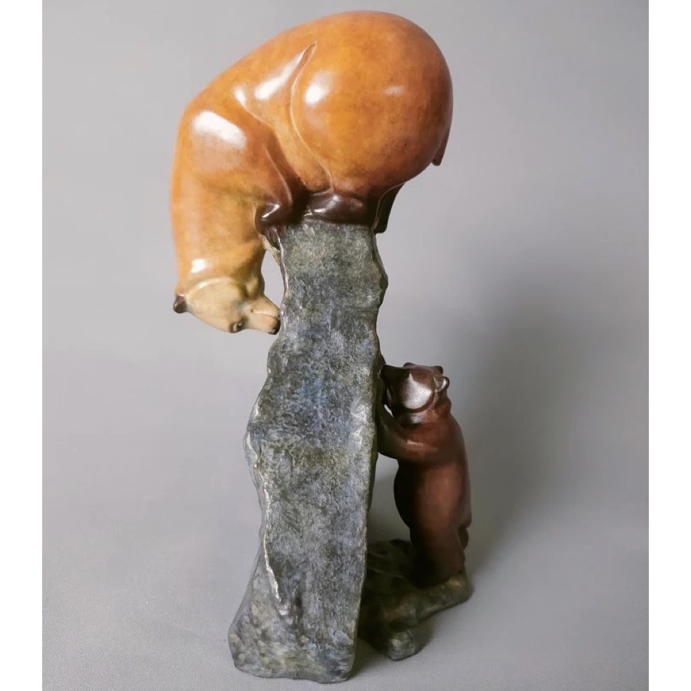 Peekaboo Bronze Sculpture by David Meredith – Limited Edition
