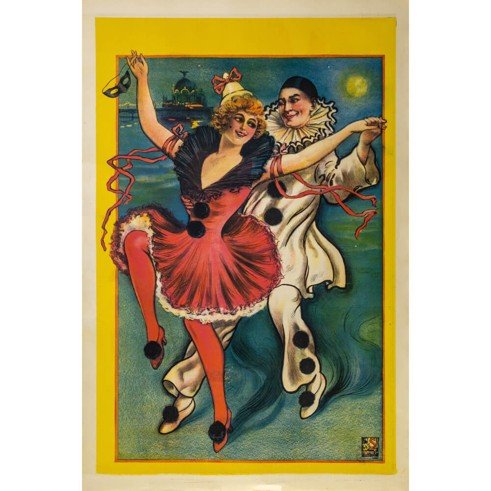Pierrot 1910-1920 Original Vintage Poster | Red Lobster Gallery