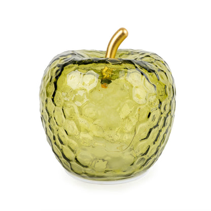 Green Glass LED Apple