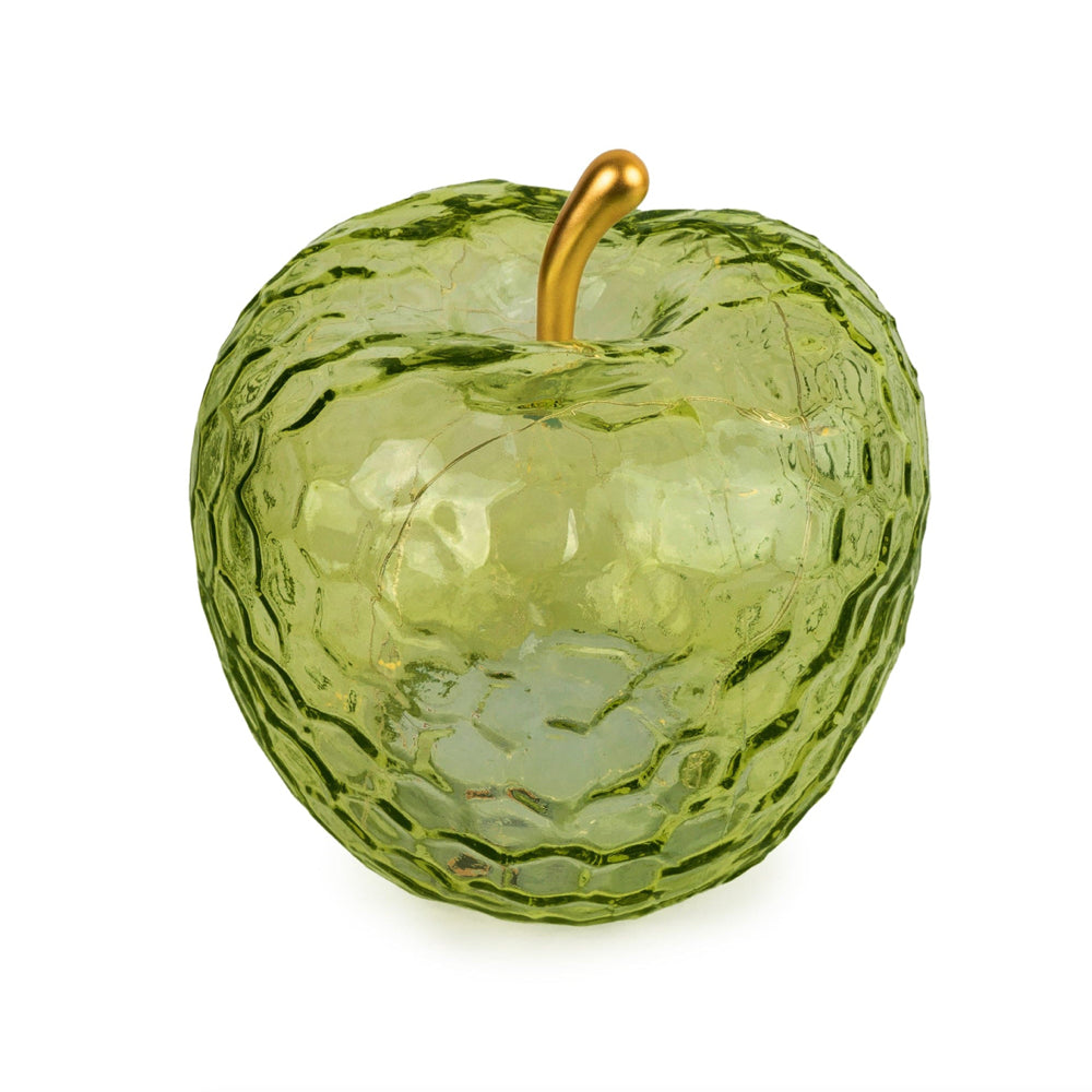 Green Glass LED Apple