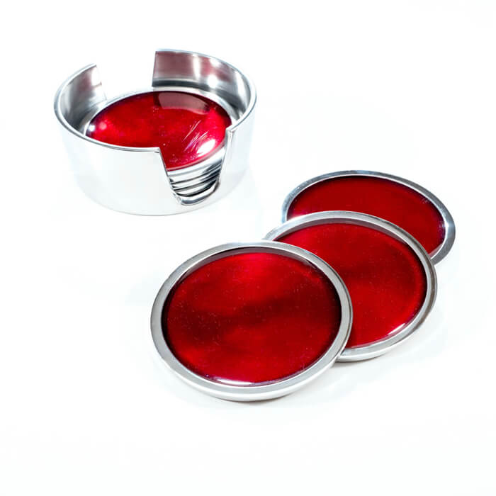 Aluminium Coaster Set