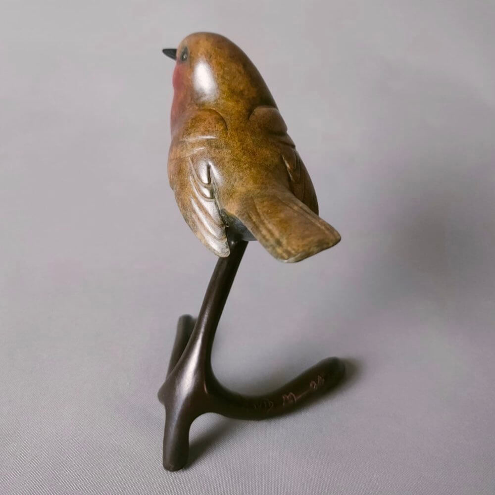 Robin Bronze Sculpture by David Meredith – Limited Edition